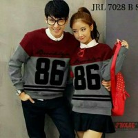 Kaos Couple / Baju Couple / Sweater Couple Lengan Panjang Murah 86
