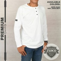 KAOS PRIA POLOS LENGAN PANJANG BERKANCING