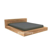 tempat tidur, dipan, ranjang minimalis kayu jati