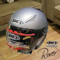 Helm SHEL ROVER Polos Double Visor mirip Kyt Galaxy Slide