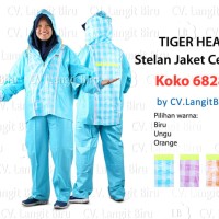 JAS MANTEL HUJAN GROSIR MURAH SETELAN KOKO TIGER HEAD MUSLIM LEBARAN
