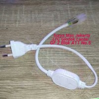 Jual Socket Colokan Jack Lampu Led Strip Selang SMD 5050 220 volt Murah