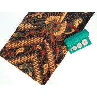 kain batik sogan solo parang kembang gede tanpa embos dan bros