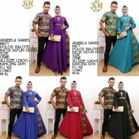 BAJU BATIK COUPLE SARIMBIT KELUARGA GAMIS ARABELA BAJU MUSLIM BATIK