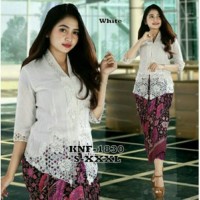 set kebaya encim putih