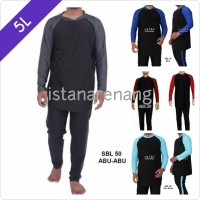 Baju Renang Pria JUMBO 5L Size Besar Dewasa Tangan Panjang SBL 50