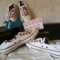 Sepatu Converse All Star Slip On Soreline Insole 24 White Original