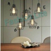 Lampu Cafe Kap / Kap Lampu Gantung Besi Vintage/ Lampu Kap Vintage