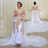 Kebaya Frenchlace Bridal Baju Pengantin Mewah Free Kamisol & Veil
