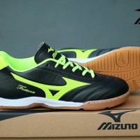 Sepatu Kets Olahraga Pria Cowok Murah Mizuno Futsal Hitam Kuning