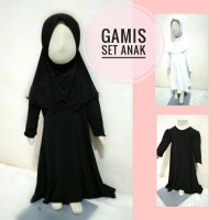 Jual Abaya anak size S gamis anak perempuan set jilbab syiria hijab syari Murah