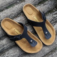 Jual Sandal birkenstock pria japit hitam premium Murah