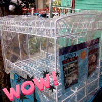 Rak Piring Besi susun 2.(KHUSUS GOJEK).