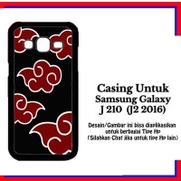 Casing Samsung J2 2016 Naruto Akatsuki Cloud Emblem Custom Hardcase