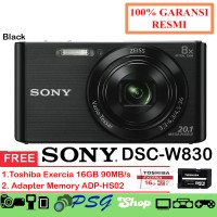 Sony DSC W830 Black Kamera Digital Free Memory 16GB