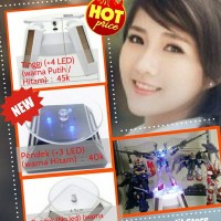 Display Pajangan Etalase Putar 4 led HP handphone perhiasan cincin 1
