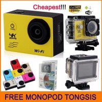 FREE TONGSIS Action Camera 4k 16MP WIFI FULL HD Seperti Kogan Xiaomi