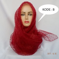 JILBAB ORGANZA DOT PROMOOO