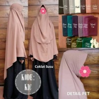 Jual jilbab / kerudung / hijab instan segiempat pet cadar tali Murah