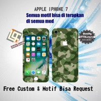 Garskin HP Apple Iphone 7 Series motif Camo Army - motif bisa reques