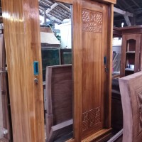 Lemari pakaian full kayu jati