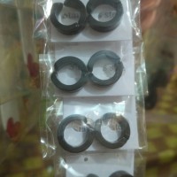 anting bulat cowok stainless steel hitam