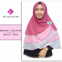 khimar lolipop tiga warna hijab syari jilbab instan murah grosir syari