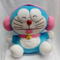 Jual Boneka Doraemon Headset Pink Cute Yelpo Halus Murah