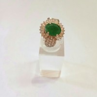 Cincin Sunnah Batu Zamrud Bermata Asli dari Iran