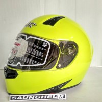 HELM KBC VX SOLID YELLOW GREEN