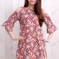 Baju Long Dress Batik Wanita, Baju Dress Wanita Batik
