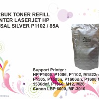 SERBUK TONER REFILL PRINTER LASERJET HP UNIVERSAL SILVER P1102 / 85A