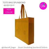 Per 12pc Tas Spunbond 40x35x10cm Kotak Polos Totebag Goodiebag