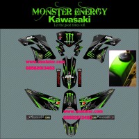 TERMURAH Sticker striping motor stiker Kawasaki KLX 150 Monster SPEC