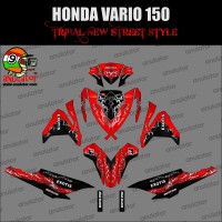 TERMURAH Sticker striping motor stiker Honda Vario 150 ESP Tribal Exo