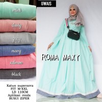 Baju Gamis ROMA MAXY by Uwais Long Dress Syari