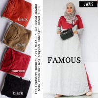 Baju Gamis famous by uwais Long Dress Syari