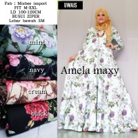 Baju Gamis Amela maxy by Uwais Long Dress Syari
