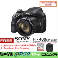 Sony DSC H400 - 20.1 MP - 63x Optical Zoom Free Tas Memory