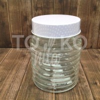 Toples Kue Kaca Mini / Tempat Bumbu Unik Lucu Tutup Ungu