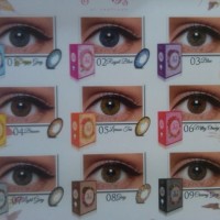 Softlens Warna Tahunan X2 Diary Abu Abu Tua (Creamy Grey) By Exoticon