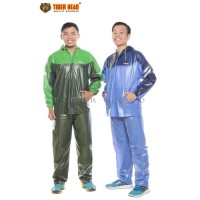 JAS MANTEL HUJAN BAGUS BARU SETELAN STRETCH XEON TIGER HEAD JAKET KAR