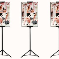 TRIPOD BANNER / TRIPOD DISPLAY 2 SISI kaki saja