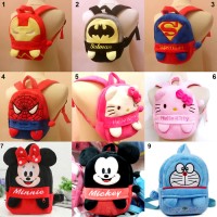 Ransel Boneka Karakter : Avengers, Mini Mouse, Doraemon, Hello Kitty