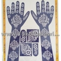 Cetakan Henna Tangan Full/Henna Arab Pengantin/Haji Umroh