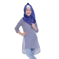 Baju Atasan Blus Blouse Muslim Anak Perempuan Cewek Toddler T 3035 TR