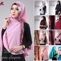 TERLARIS - Khimar Dubai Sequin Diamond - HIJAB - JILBAB - Instan