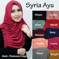 Jilbab Instan kerudung Hijab Syria Ayu Untuk Pesta dan Pengajian