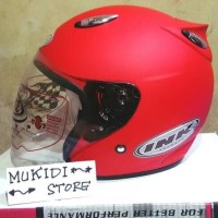 Terlaris Helm basic INK Centro - Merah Doff - bkn KYT BOGO AGV RETRO