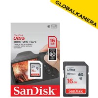 Sandisk Ultra SDHC SD Memory Card 16GB Class 10 - UHS-I 80MB/s